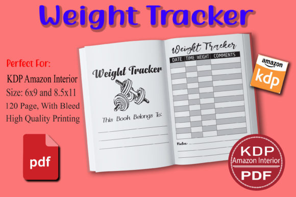 Download Weight Tracker | KDP Interior - Tracker Collection