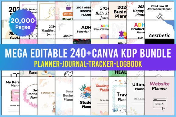 Download Mega Editable 240+ KDP Interior Bundle - Mega Collection