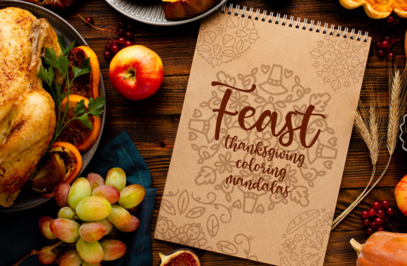 Download Feast, Thanksgiving Coloring Mandalas - Mandala Collection