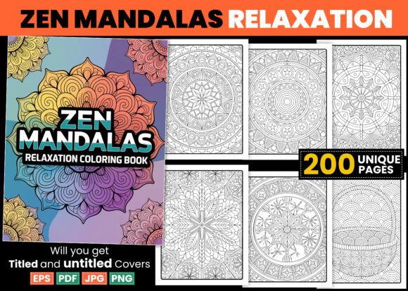 Download Zen Mandalas Coloring Pages Relaxation - Mandala Collection