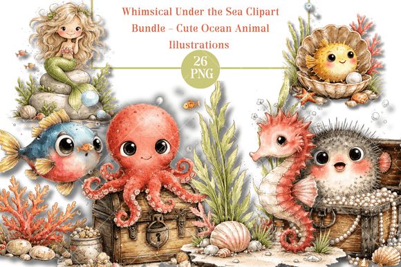Download Whimsical Under the Sea Clipart - Premium Resources