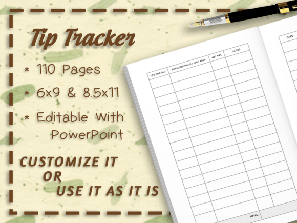 Download Tip Tracker Interior 110 Pages - Tracker Collection