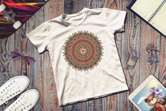 Download Colorful Mandala with Floral Shapes - Mandala Collection
