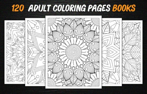 Download 120 Adult Mandalas Coloring Books Bundle - Mandala Collection
