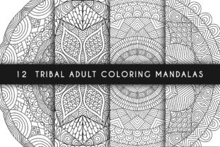 Download 12 Tribal Adult Coloring Mandalas - Mandala Collection