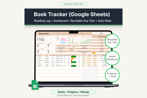 Download Book Tracker Google Sheets Template - Tracker Collection