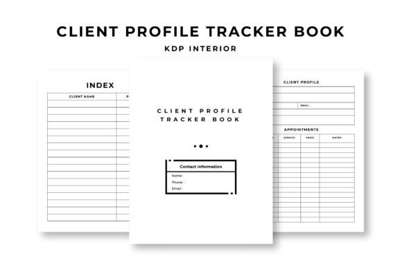 Download Client Profile Tracker Book KDP Interior - Tracker Collection