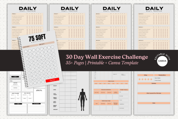 Download 75 Soft Challenge Tracker - Tracker Collection