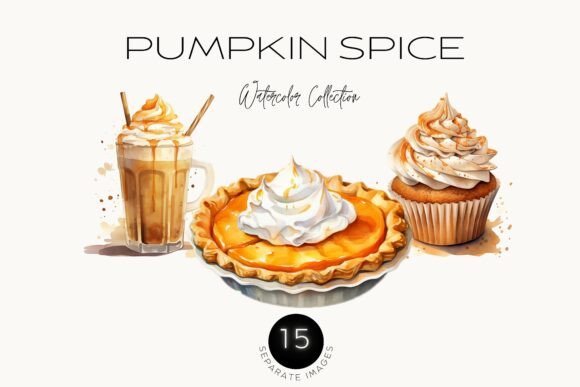Download Thanksgiving Food Pumpkin Spice Clipart - Premium Bundle