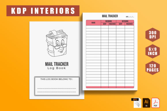 Download KDP Interior Mail Tracker  Logbook - Tracker Collection