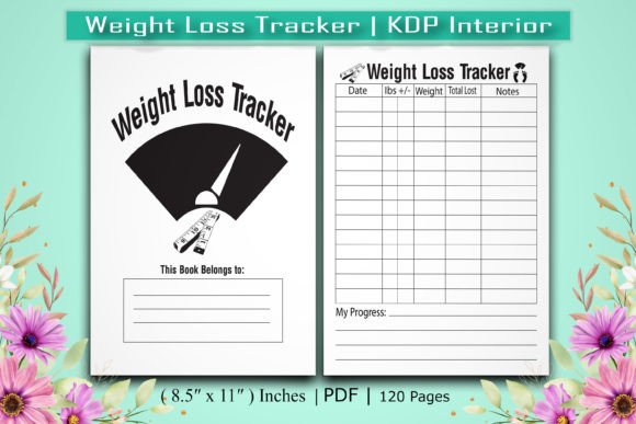 Download Weight Loss Tracker | KDP Interior - Tracker Collection
